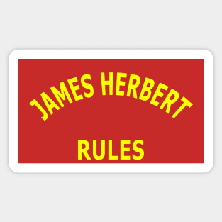 James Herbert Rules Sticker